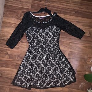 Lace black dress